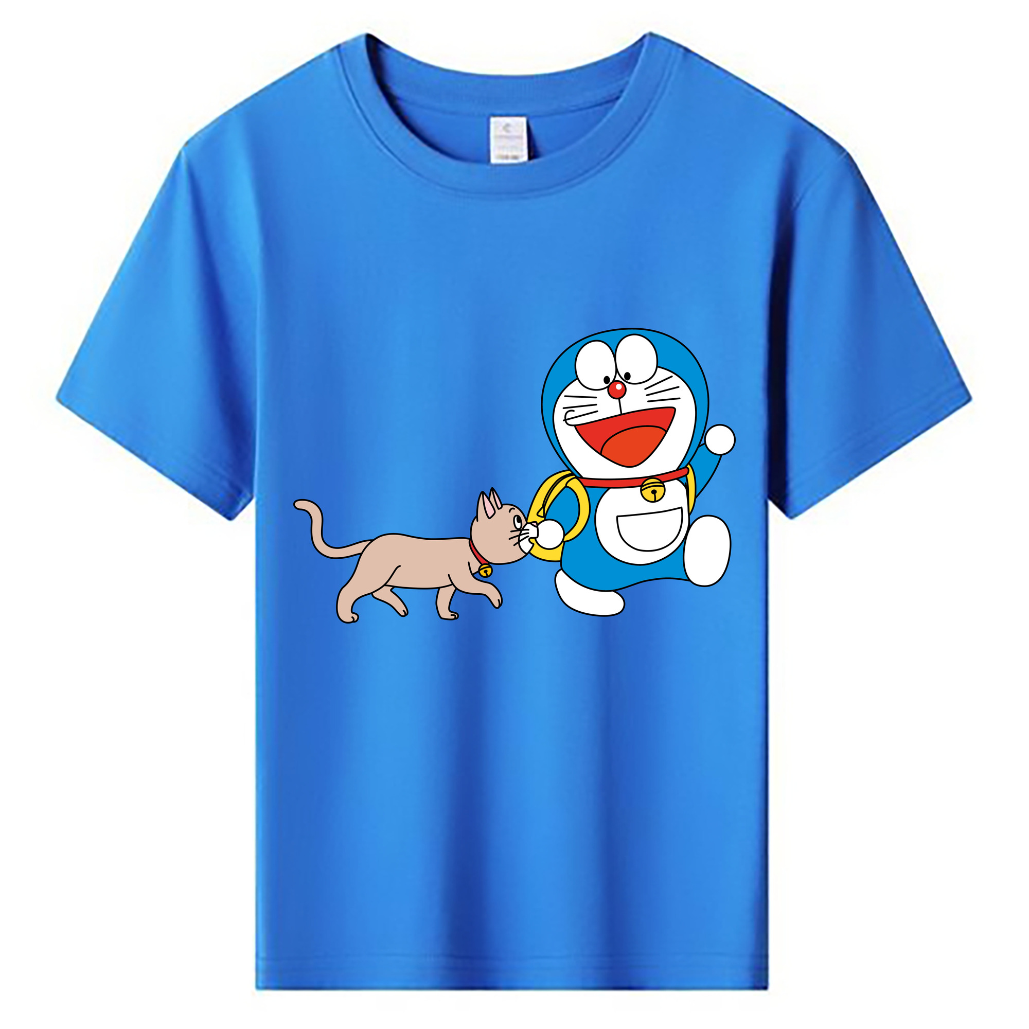 （画像用） ドラえもん Doraemon 綿100％キッズTシャツ（フロントプリント）